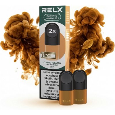 RELX Pod Golden tobacco 2 ks – Sleviste.cz