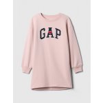 GAP dětské mikinové oversize šaty s logem růžová – Zboží Dáma