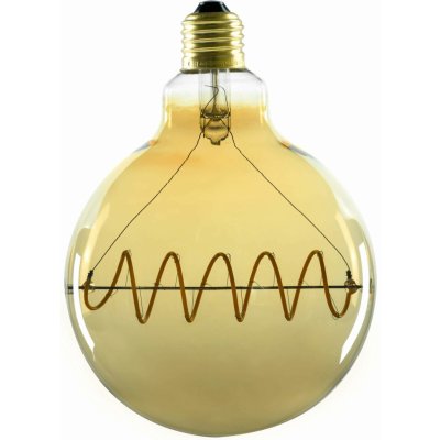 Segula 55086 LED soft Bridge Globe 125 Curved Plus zlatá E27 6,5 W (32 W) 350 Lm 1900 K – Zboží Mobilmania