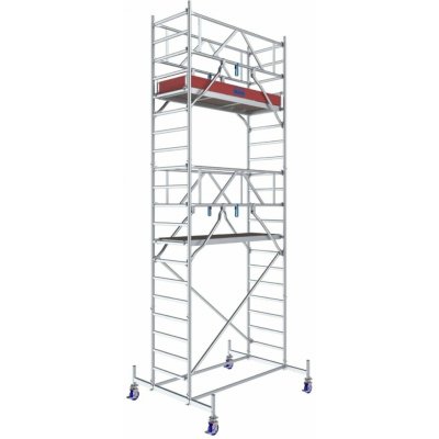 Lešení pojízdné Krause Stabilo 10 DP 2×0,75 m výška 6,4 m – Zboží Mobilmania