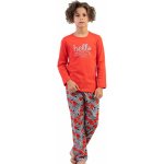 Dívčí pyžam Hello 1F0802 červené – Zboží Mobilmania