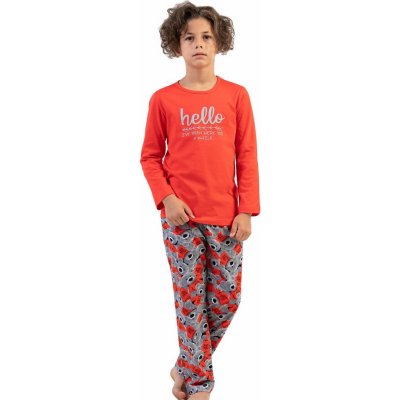 Dívčí pyžam Hello 1F0802 červené – Zboží Mobilmania