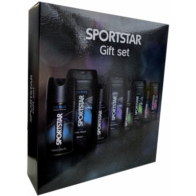 Sportstar Men Ice Blue sprchový gel 300 ml + deodorant sprej 150 ml dárková sada – Zbozi.Blesk.cz