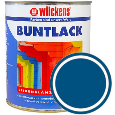 Wilckens Německá syntetická vrchní barva pololesk Buntlack Seidenglaenzend 750 ml RAL 5010 - enziánová modrá – Zbozi.Blesk.cz