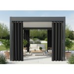 MyBestHome Venkovní zahradní závěs s kroužky GARDENIA RING 140x200 cm černá – Hledejceny.cz