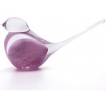 Artcristal Bohemia Skleněný ptáček 04 Fialová světlá,, 15 cm | České hutní sklo – Zbozi.Blesk.cz