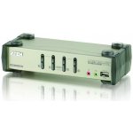 Aten CS-1734B 4-port KVMP USB+PS/2, USB HUB, audio, 1,2m – Zbozi.Blesk.cz