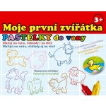 Teddies Pastelky do vany Moje první zvířátka 10 ks s houbičkou v krabičce – Zboží Mobilmania