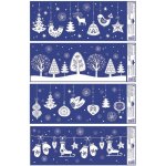 Anděl Přerov Okenní fólie visící dekorace s glitry 60 x 22,5 cm – Hledejceny.cz
