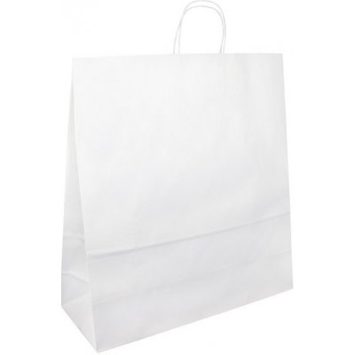 Toptwist Papírová taška bílá 40x16x45 kroucené ucho – Zboží Mobilmania