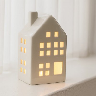 ROSA Keramický svícen bílý domek Six XL – Hledejceny.cz