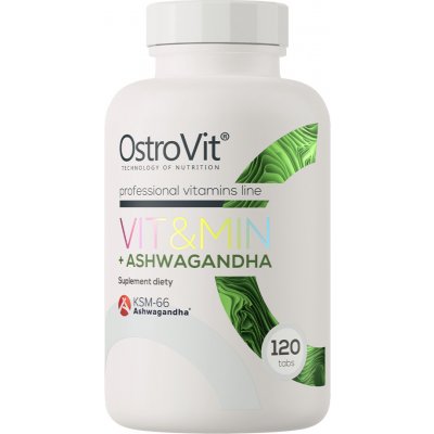 OstroVit Vit and min + Ashwagandha 120 tablet – Hledejceny.cz