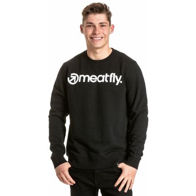 Meatfly Logo Crew Black