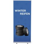 Jansen Display Set Roll-baneru Budget s vytištěným motivem, Zimní pneumatiky, německy, 870 x 2080 mm – Zboží Dáma