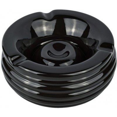 Gastrozone Popelník venkovní do větru keramický 15 cm, černý – Zboží Dáma