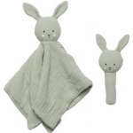 Jabadabado dárková sada s chrastítkem Bunny zelený – Zboží Mobilmania