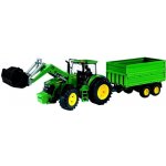 Bruder 3055 Traktor JOHN DEERE 7930 s čelním nakladačem a návěsem – Zbozi.Blesk.cz