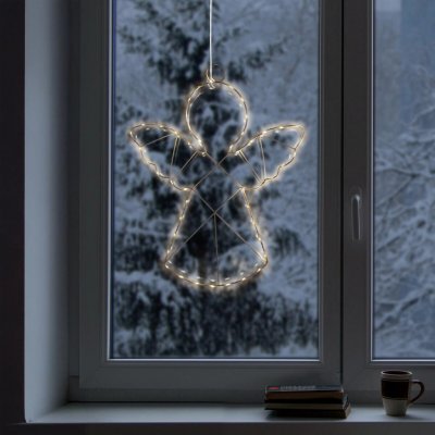 Haushalt international LED dekorace na okno Anděl – Zboží Dáma