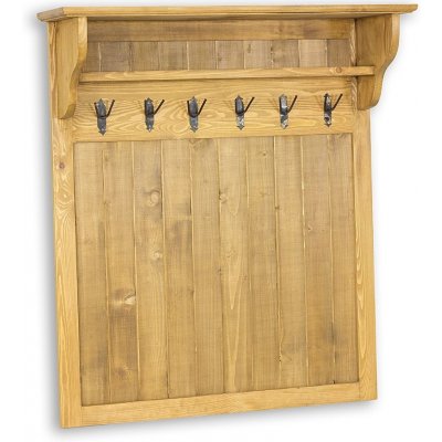 Nábytek z lesa PR701 předsíňová stěna masiv Rustikal 100 x 120 x 32 cm – Zboží Dáma