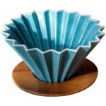 Origami Dripper keramický S tyrkysový – Sleviste.cz