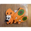 Magnetky pro děti DoDo Dřevěná dekorační magnetka motýl oranžový