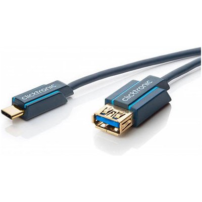 Clicktronic 11.90.1393 USB 3.0 A(F) - USB C(M), 3m – Zboží Mobilmania