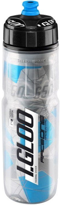 RaceOne I GLOO thermo láhev stříbrno modrá 650 ml