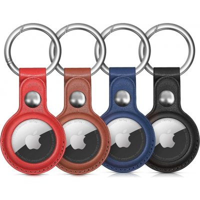 HT pouzdro pro Apple AirTag 4ks s karabinou PU kůže mix 5907769372278 – Zboží Živě
