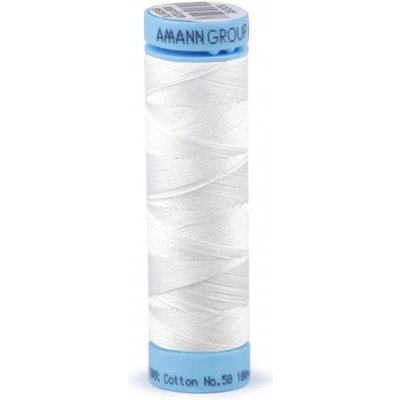 Bavlněné nitě 100 m Etiketní č.50 Triana Amann Varianta: 2000 White, Balení: 5 ks – Sleviste.cz