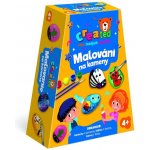 Teddies Malování na kameny/oblázky s barvami se štětci v krabičce 14x15,5x4,5cm – Sleviste.cz