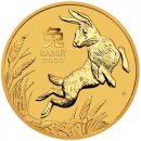 The Perth Mint zlatá mince Lunární Série III Rok Králíka 1 oz
