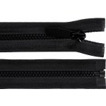 Kostěný zip No 5 délka 80 cm kulaté zoubky, s ozdobným jezdcem, střední, 322 černá – Hledejceny.cz