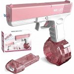 BATTLE Elektrická vodní pistole - Glock, 2 zásobníky, růžová – Zboží Dáma