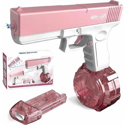 BATTLE Elektrická vodní pistole - Glock, 2 zásobníky, růžová – Zboží Dáma