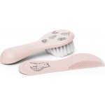 Suavinex Set kartáček a hřebínek růžová – Zboží Dáma