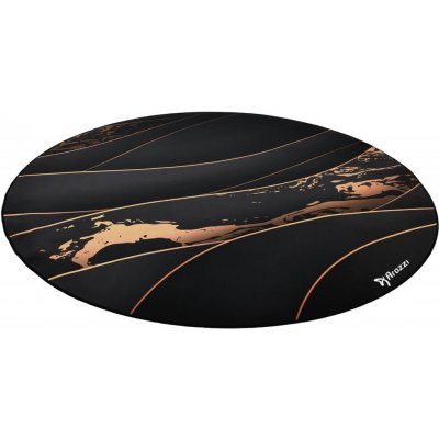 AROZZI Zona Floorpad Black Gold/ kulatá 121 cm černozlatý design – Zboží Mobilmania