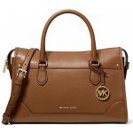 Michael Kors Harrison medium kožená kabelka hnědá luggage – Hledejceny.cz