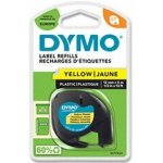 Dymo Letratag S0721620 - originální plastová páska - žlutá, 12 mm x 4 m – Sleviste.cz