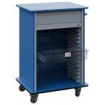 DEXTER 25 TRANSPARENT vozík boxový, roletový, 1180x780x620 mm, pastelově modrá – Hledejceny.cz