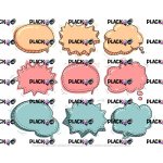 Jmenovky k vytisknutí - bubliny – Sleviste.cz