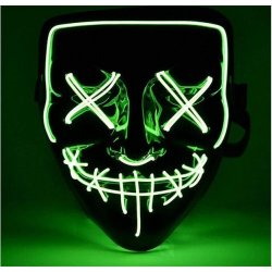 4L Maska svítící zelená