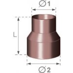 GMT Redukce plastové svodové roury 63/90 - měděná 63/90 mm – Zbozi.Blesk.cz