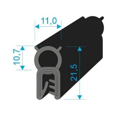 00547019 U-PIRELI s kovovou výztuží s horním těsněním, 70°Sh, U-NBR, bříško-NBR, d:1750mm. – Zbozi.Blesk.cz