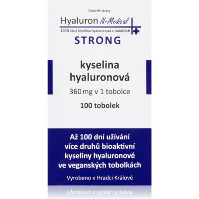 N-Medical Hyaluron STRONG doplněk stravy pro dokonalou pleť 100 ks