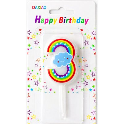 Dortisimo Svíčka duhová s obláčkem číslo 3 – Hledejceny.cz