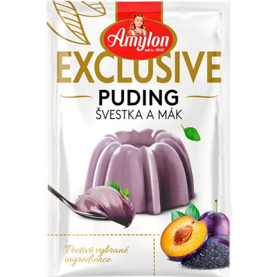 Exclusive puding švestka a mák 40 g – Zboží Dáma