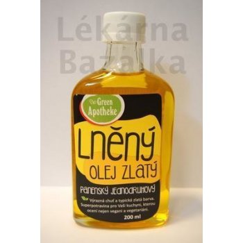 GREEN APOTHEKE Lněný olej zlatý 0,2 l