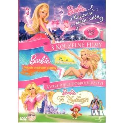 Specifikace Kolekce barbie: barbie a kouzelný módní salón + barbie: příběh  mořské panny + barbie a tři mušketýři, 3 DVD - Heureka.cz