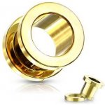 Šperky4U šroubovací tunel do ucha zlacený TN01032GD-16 – Sleviste.cz