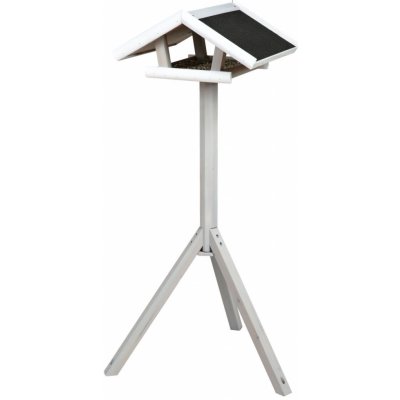Trixie Natura Venkovní krmítko se stříškou na trojnožce 1,15 m x 65 x 46 cm borové dřevo šedá / bílá – Zboží Mobilmania